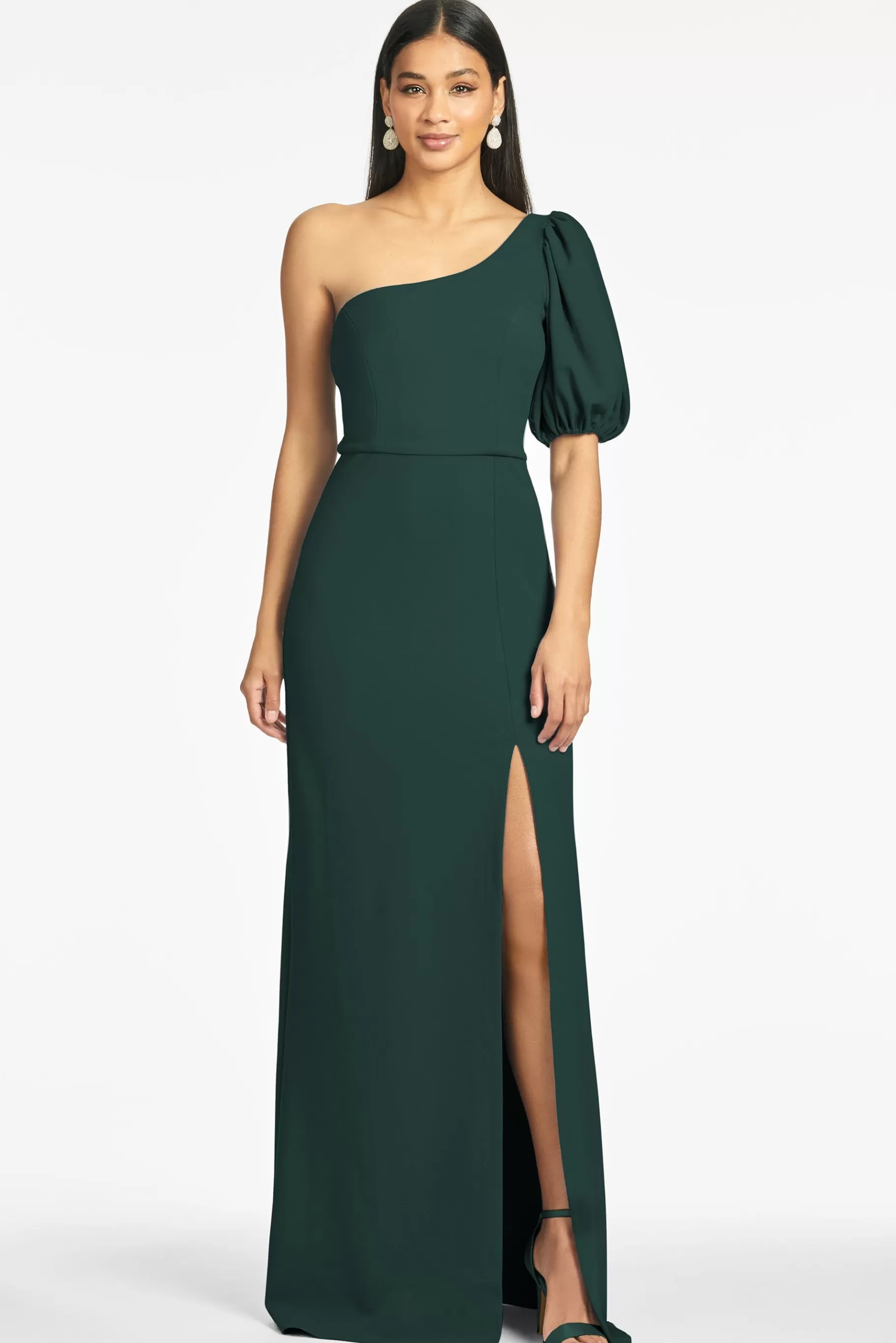 Gowns-Sachin & Babi Gowns Nadia 4-Way Stretch Crepe Gown