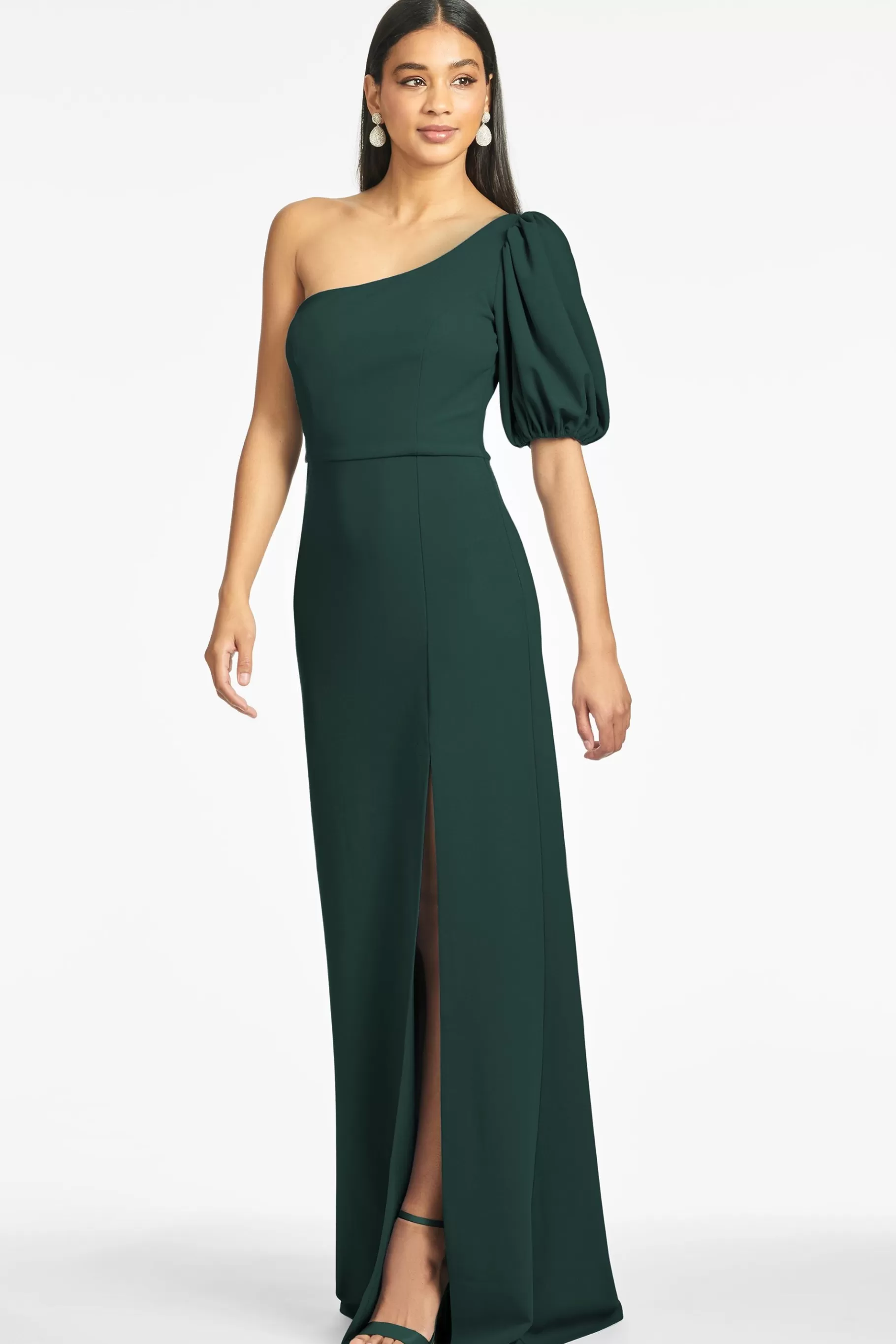 Gowns-Sachin & Babi Gowns Nadia 4-Way Stretch Crepe Gown