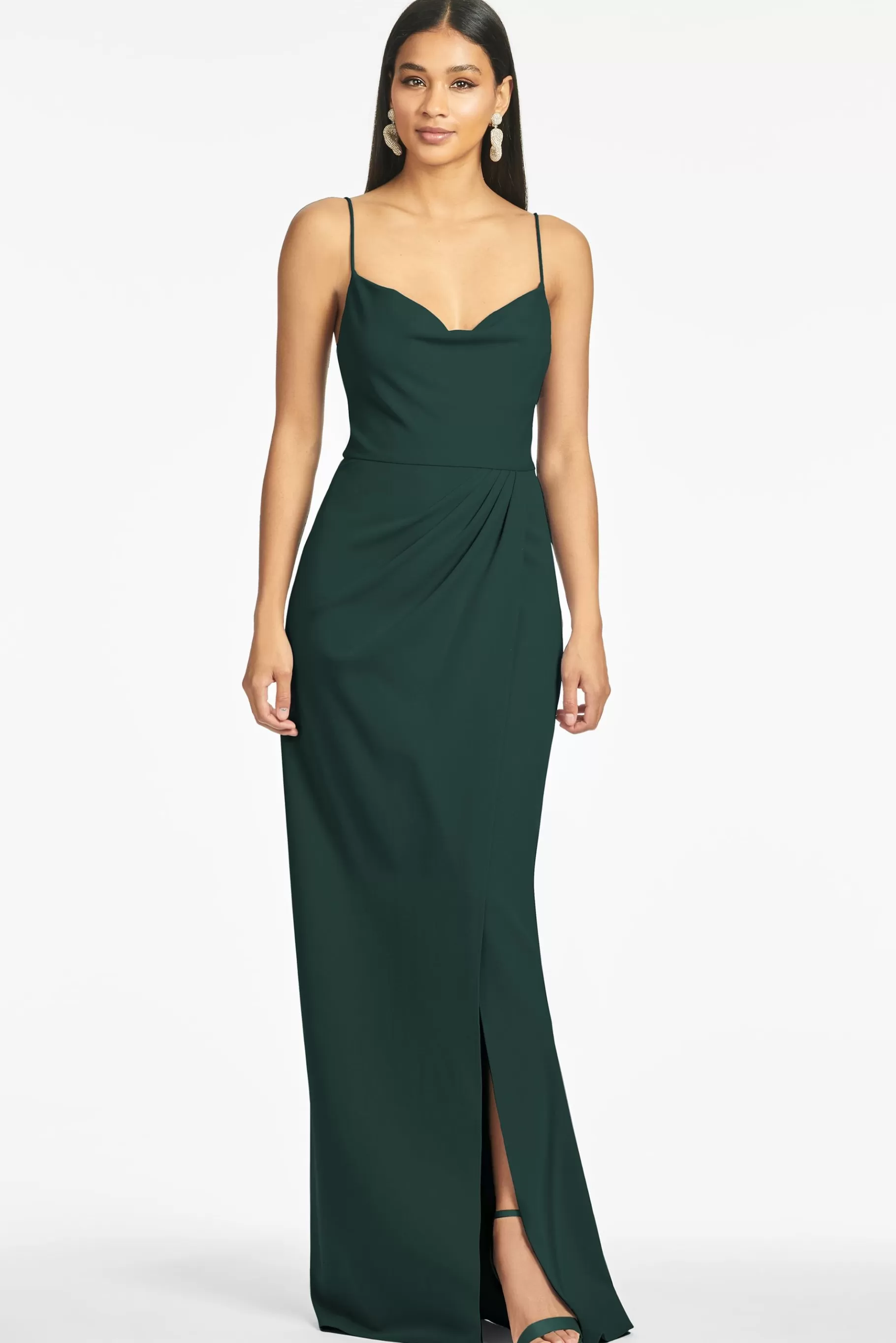 Gowns-Sachin & Babi Gowns Paulina 4-Way Stretch Crepe Gown