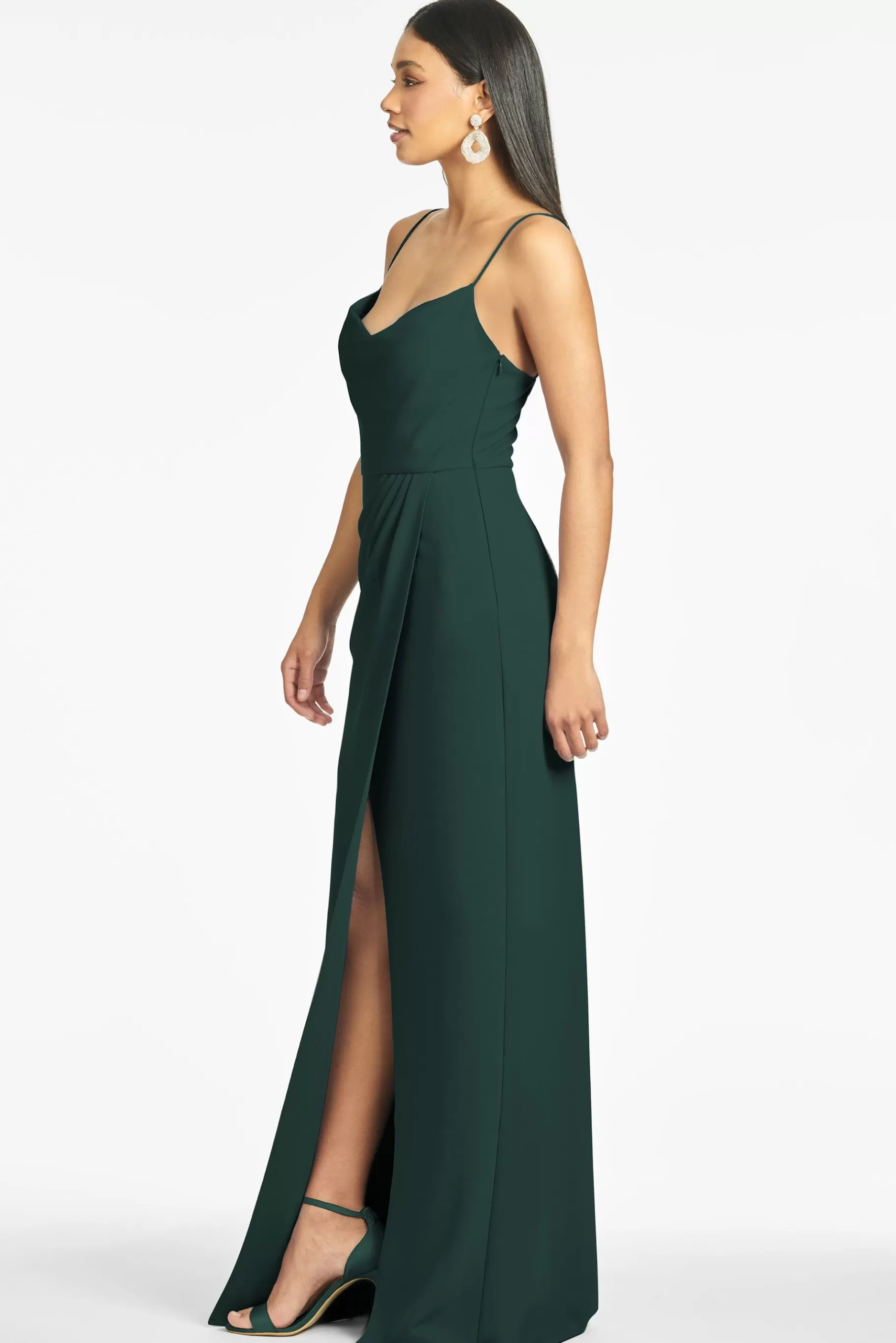 Gowns-Sachin & Babi Gowns Paulina 4-Way Stretch Crepe Gown